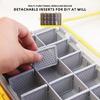 Fishing Tackle Box Portable Storage Trays Lure Organizers Storage Box Baits Separator Organizers with Removable Divider