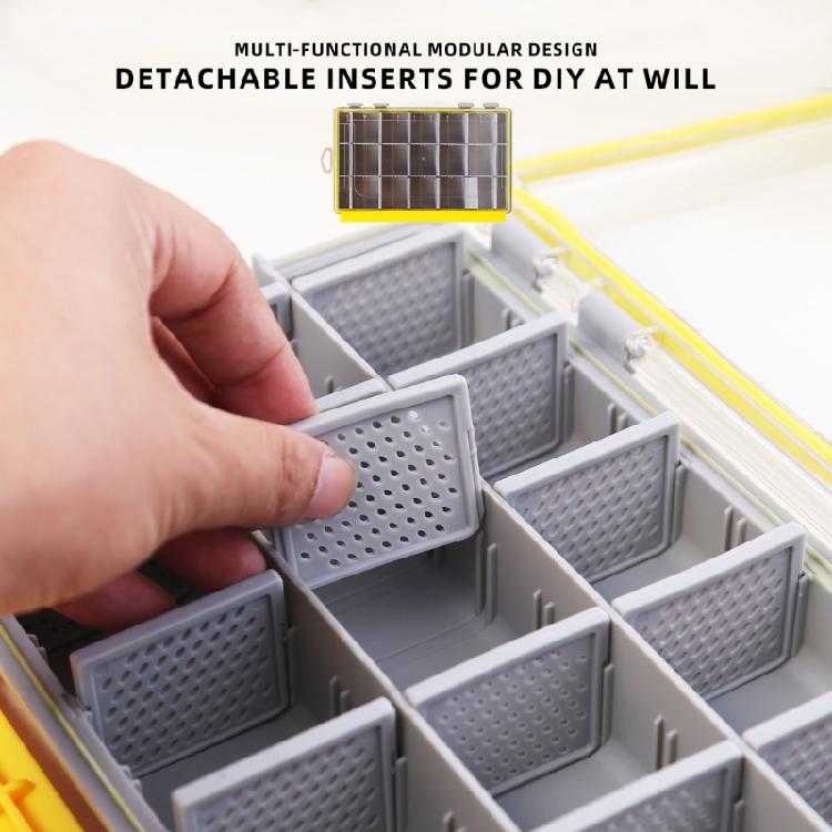 Fishing Tackle Box Portable Storage Trays Lure Organizers Storage Box Baits Separator Organizers with Removable Divider
