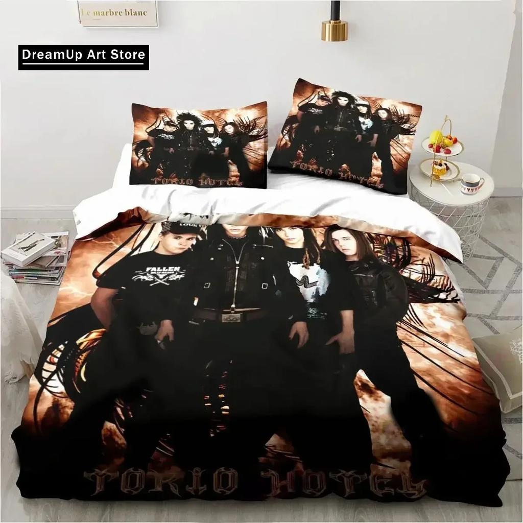 3D Print Fashion Tokioel Music Band Bedding Set Boys Girls Twin Queen Full Size Duvet Cover Pillowcase Bed Adult Bedroom