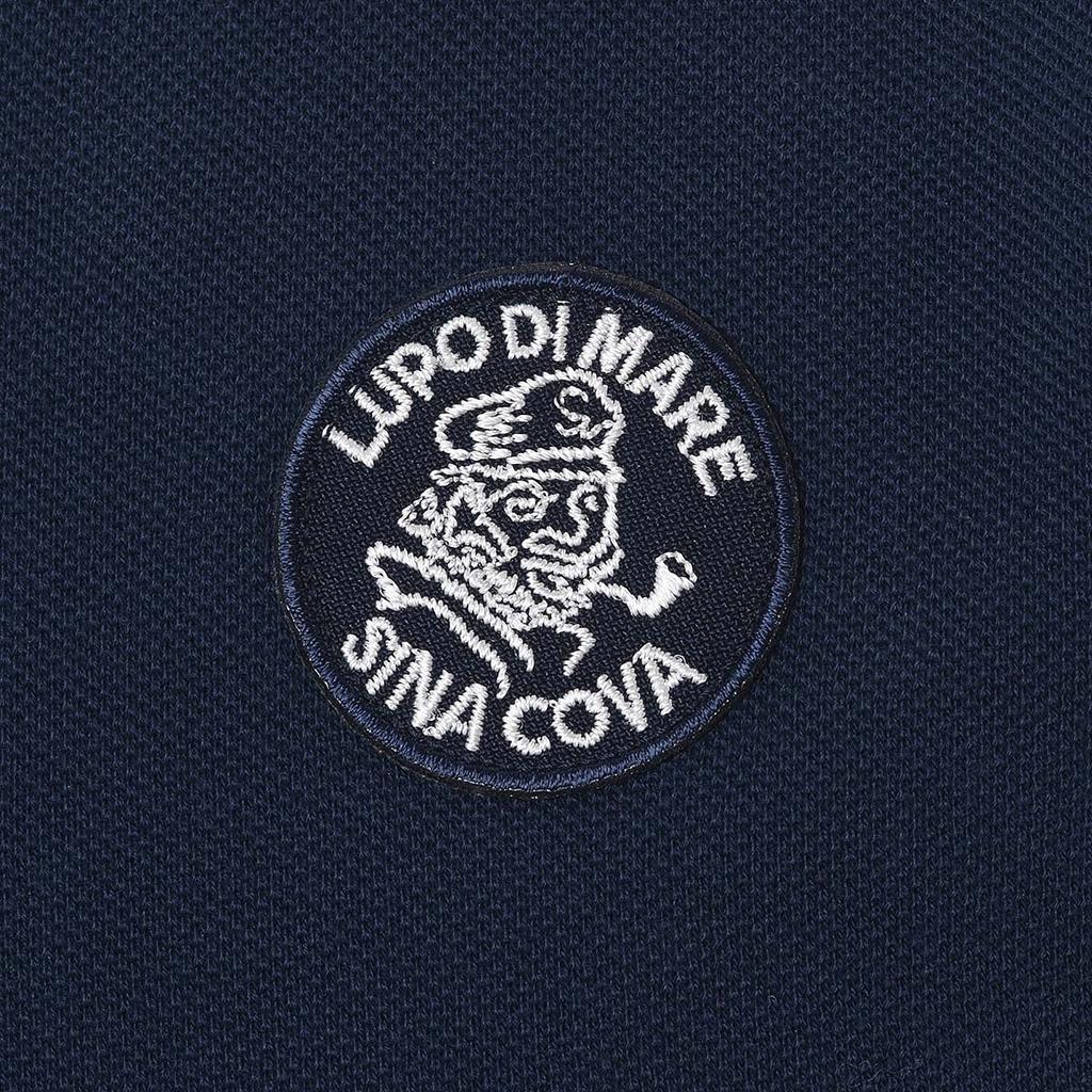 Sinacova Short Sleeve Polo Indian Pique Classic Size M Men's Shirt, 100% Cotton, Cotton, Outer, Simple, Design, Navy, (10000570)