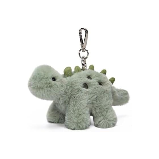 Naughty Stegosaurus Bag Charm Stegosaurus Green Dinosaur Keychain MC600228C