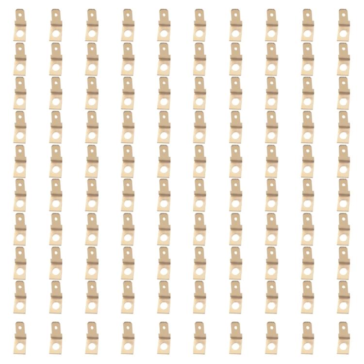 

100Pcs Solderless Electrical Spades Connectors 1/4Inch Male Tabs Crimps Brass Terminals for Various Applications 1