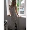 European and American Sexy Slim Fit Backless Lace See-through Sling Dress Long Dress Sexy Lace Maxi Dress