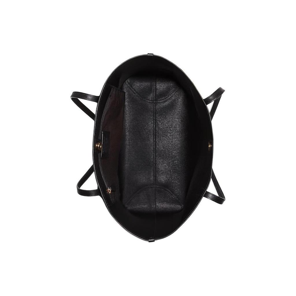 Coach City 33 Classic Monogram Halloween Flag Print Large Capacity Canvas And Leather Tote Bag Women Tote Brown Black 5714-IMOUC