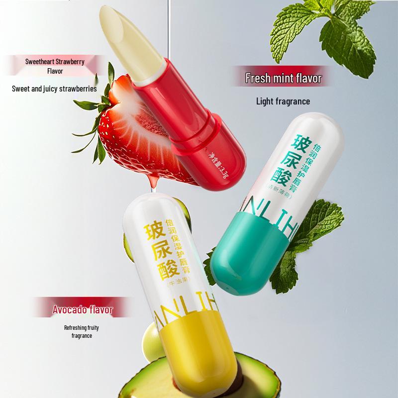 Hyaluronic Acid Lip Balm: Moisturizes, Hydrates, Reduces Lip Lines, and Prevents Cracking - Ideal for Autumn and Winter Lip Care.