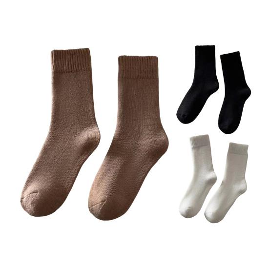 Thick Winter Knit Warm Socks for Women Fleece Lined Plush Floor Socks Thermal Ankle High Crew Boot Socks