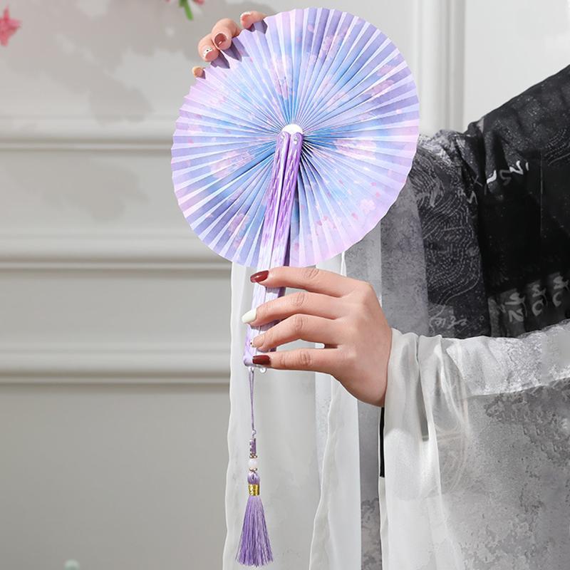 1 ks Magnetický skládací vějíř Přenosný s třásněmi Klasický ruční vějíř Venkovní Papírový Čínský K dispozici více možností