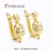 1-2Pairs/Lot Fasteners For Earrings Wholesale 18K Real Gold Plated Hooks For Earring,DIY Women's Earrings Accessories,Earwires