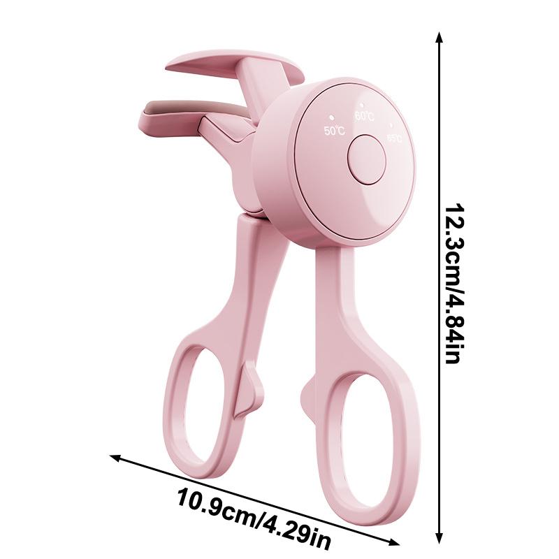 Portable Electric Heated Eyelash Curler Usb Rechargeable Heated Lash Curler For Women Long Lasting Anti-Scald Finalize Eyelash