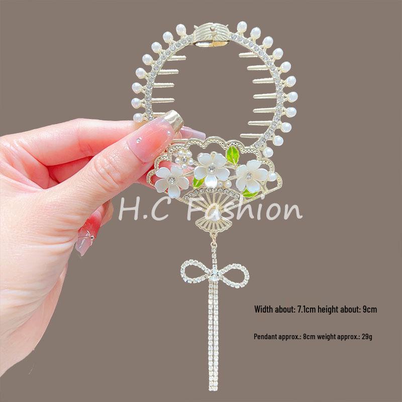 Elegant Lily of the Valley Tassel Hairpin: Timeless Updo Clip for a Refined Look