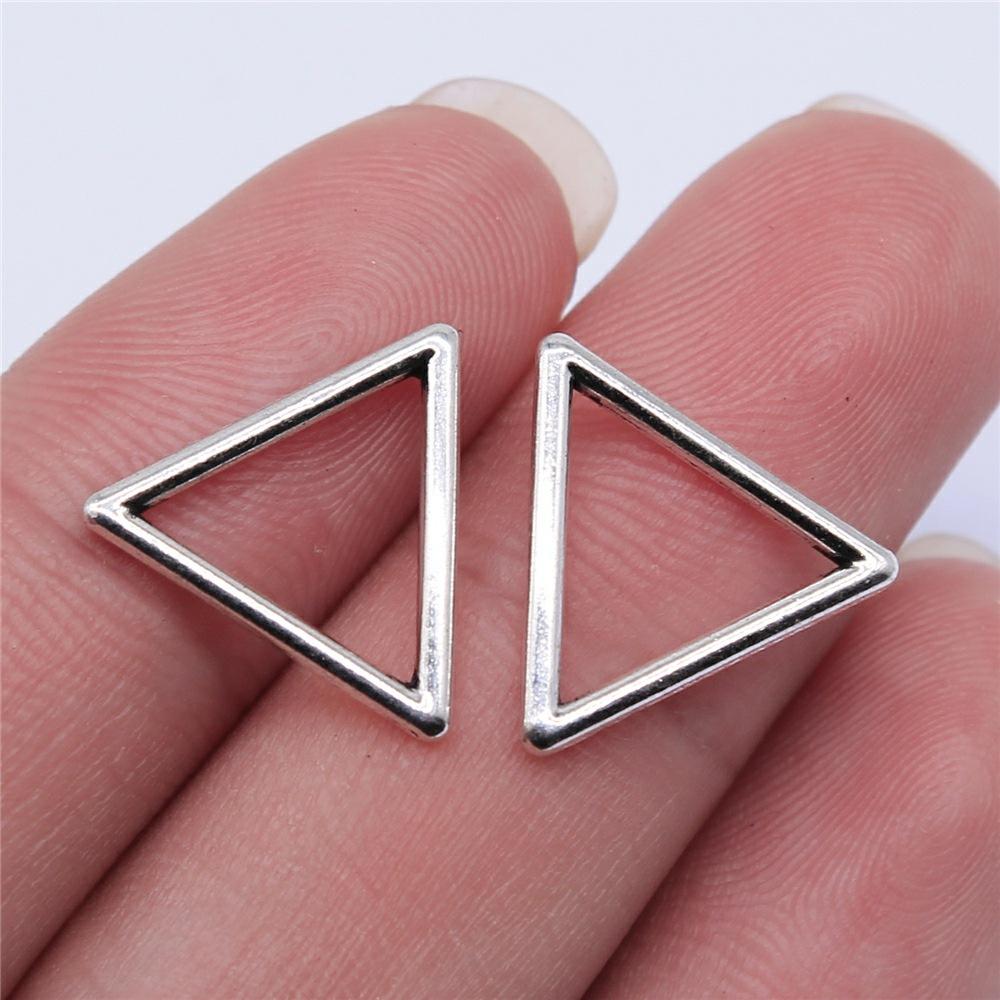 40 Stück Geometrische Form Runde Kreise Ovale Quadrate Dreiecke Anhänger DIY Handgemacht Basteln Ohrring Halskette Herstellung Zubehör