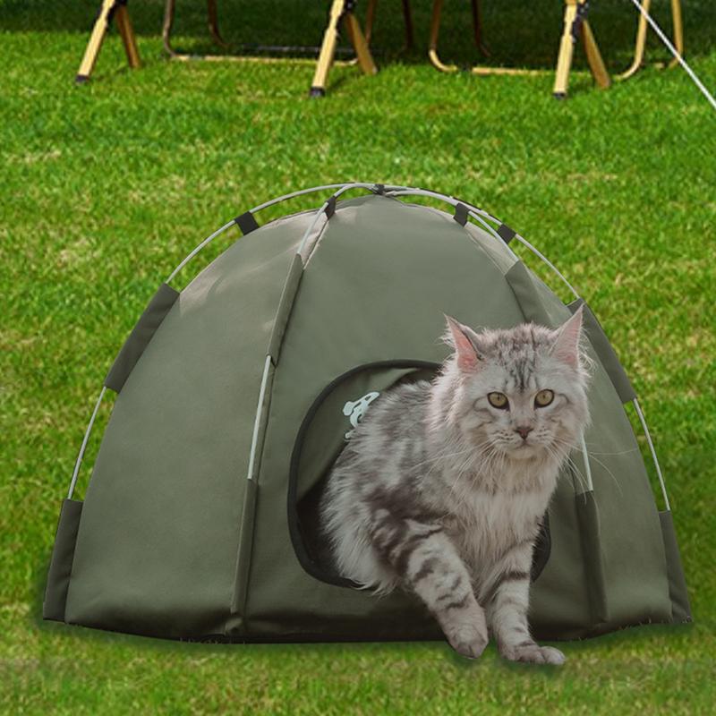 Pet Cat Cooling Tent Cave Outdoor Travel Cat Sleeping House Comfortable Puppy Bed Cat Nesk Kennel Pet Supplies