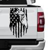 Car N Bald Eagle Flag Styling Stickers Truck Vinyl Cover Pickup Trunk Tailgate Tail Decor Decal Auto Tuning Accessories