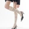 Elegant Anime Knees High Socks With Lace Trim Breathable Nylon Socks Costume Accessory For Cosplay And Daily Wear