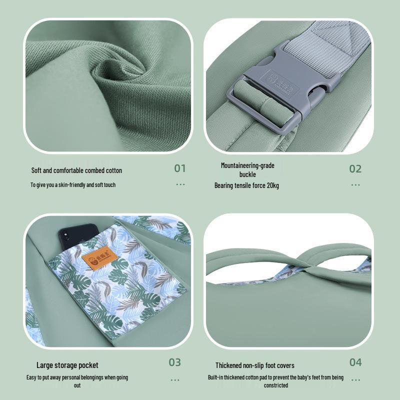 Lightweight Newborn Carrier & Breastfeeding Cover for Hands-Free Outings