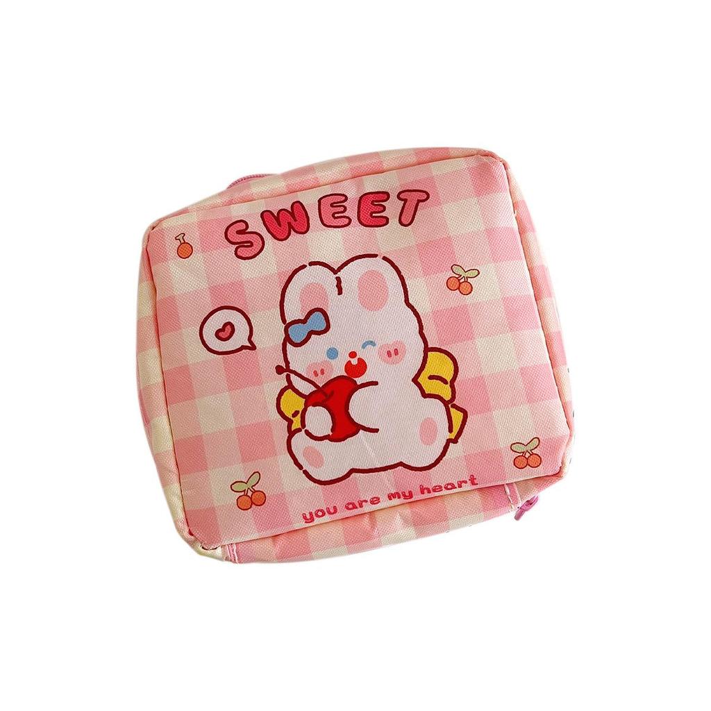Korean Cute Cartoon Sanitary Napkin Storage Bag for Women