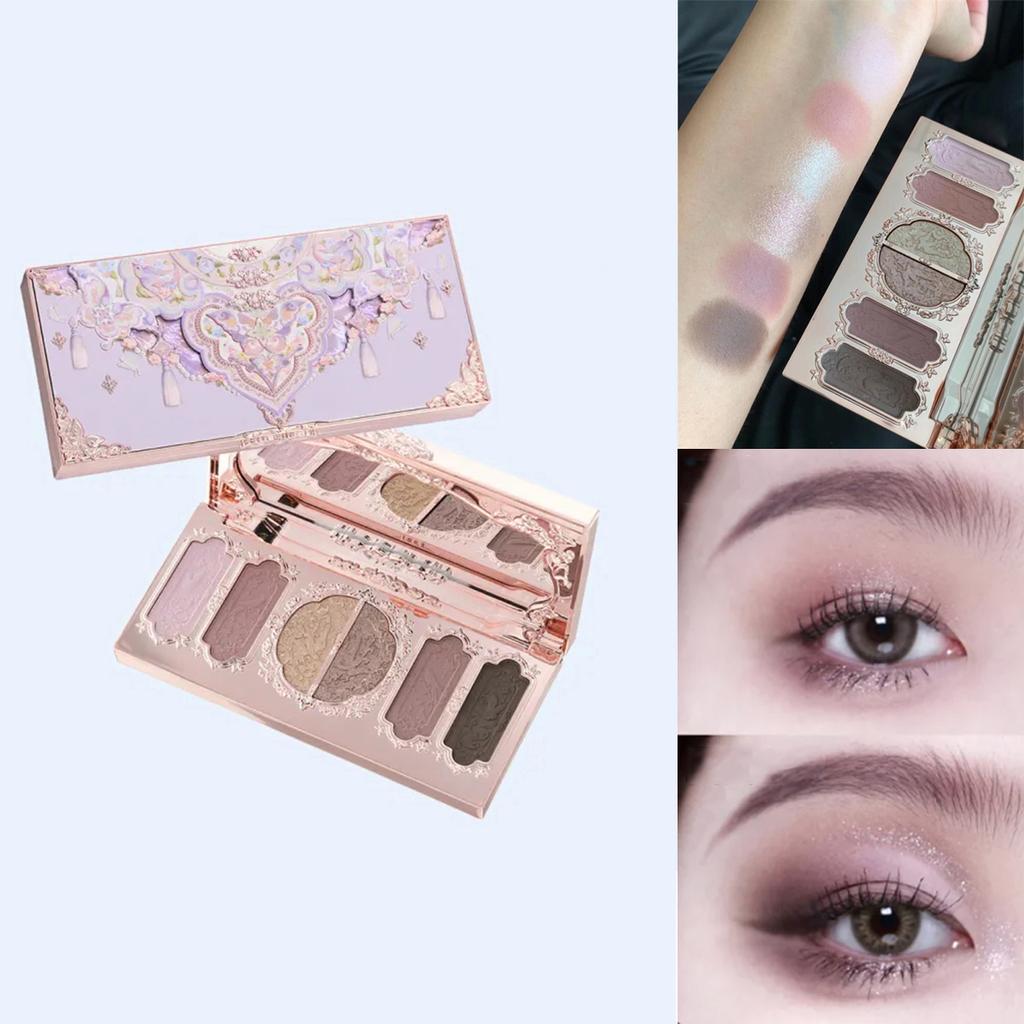 Flower Knows 2026 Bunny Garden Oogschaduw Palet Schattig Konijn Thema Alles-in-één Cosmetische Collectie met Blush & Highlighter