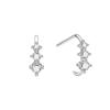 Girls Real 925 Sterling Silver fashion diamond Sparkling Earrings for Women Party Birthday Fine Jewelry