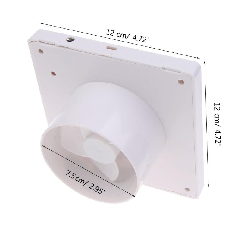 Ventilateur d'extraction 75 mm Ventilateur en ligne pour conduit de tuyau domestique Pour salle de bain Extracteur Ventilation Cuisine Toilettes Murale Air Pur Ventilateur