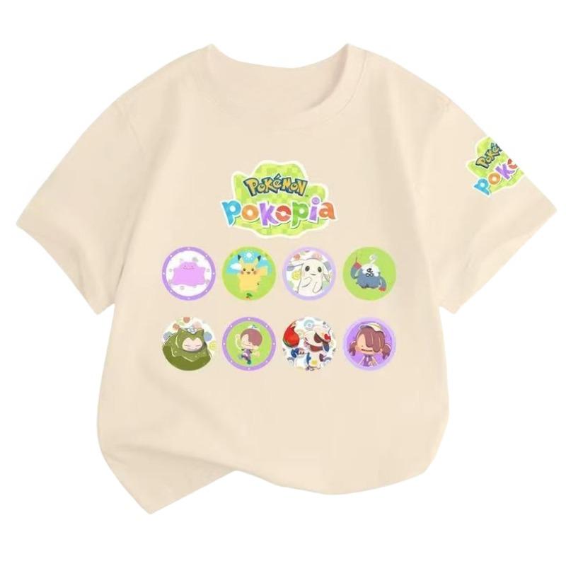 Pokémon Squirtle Evolution Printed Pure Cotton T-shirt Men and Women Spring/Summer New Collection Fashion Short Sleeved Shirt