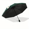 1pc Lotus Leaf Boat Automatic Open/close Folding Compact Umbrella, 8-Rib Sturdy Canopy, Lightweight Portable, Everyday Use, Gift, Outdoor Umbrella, Tr