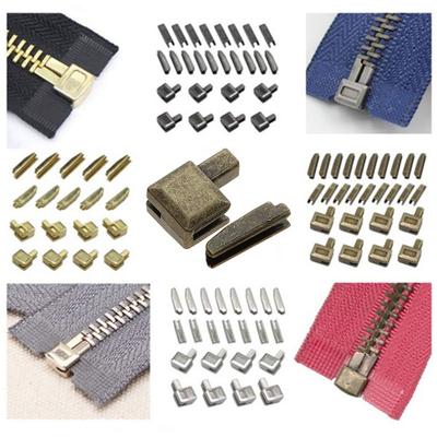Home Buckles Bolt Repair Zipper Stopper Metal Zipper Stoppers Clothing Accessories Sewing Zippers