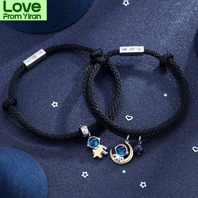 New Arrival Astronaut Couples Bracelets Fashionable Fashionable Trend Commemorative Spaceman Lovers Bracelets Men Women Jewelry Valentine Day Giveaway