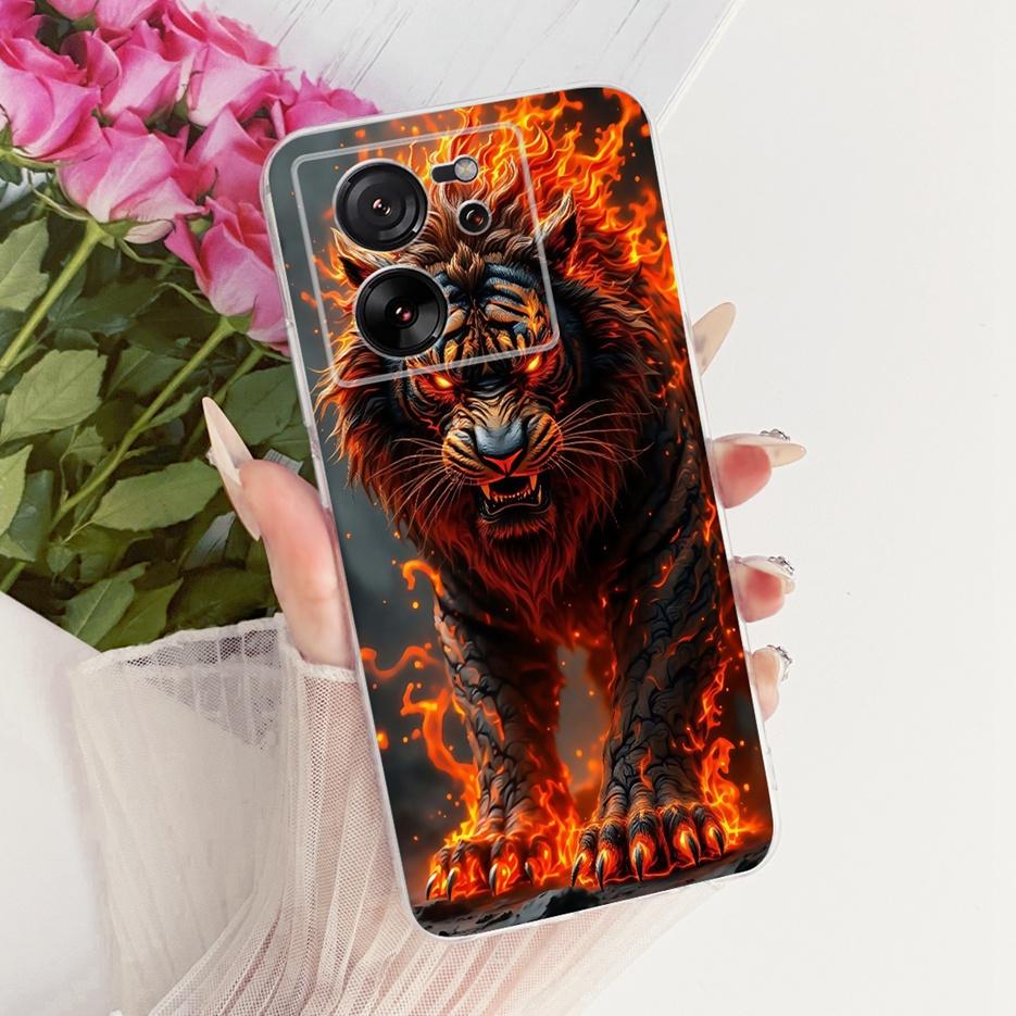 For Xiaomi Mi 13T Pro 5G Case Luxury Butterfly Tree Painted Cover Soft Silicone Phone Case For Xiaomi 13T Pro Mi13T Pro 5G Shell