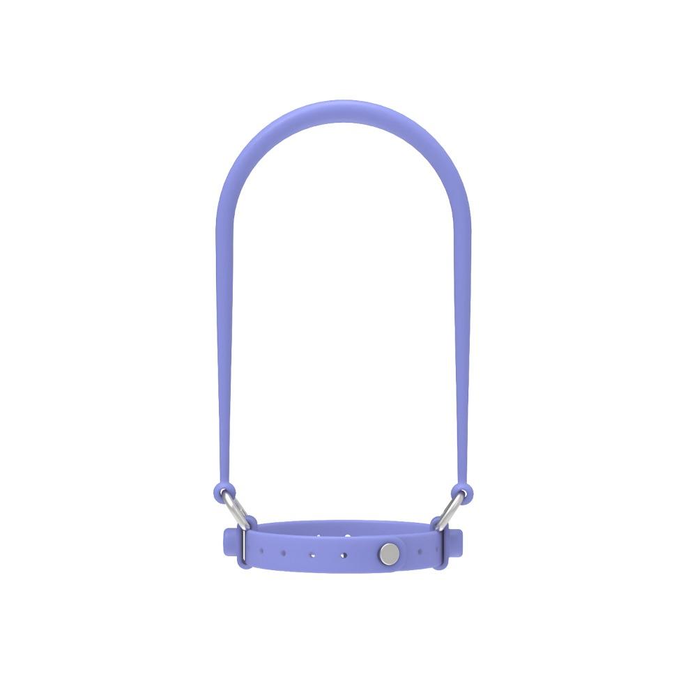 Silicone Water Bottle Handle Solid Color with Adjustable Strap Drink Carrier Strap Reusable Water Bottle Sling