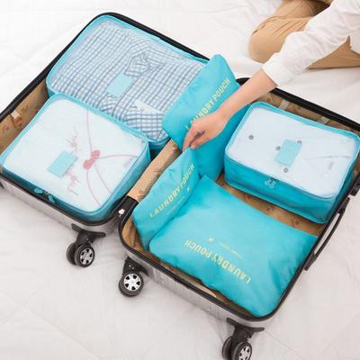 6 STUKS Reizen Opbergtas Set voor Kleding Netjes Organizer Kledingkast Koffer Pouch Reis Organizer Tas Case Schoenen Verpakking Cube Tas