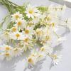 Artificial Flowers Wedding Silk Flowers Artificial Chrysanthemum Bouquet 2 or 5 Stems Realistic Silk Flowers Uv for Home