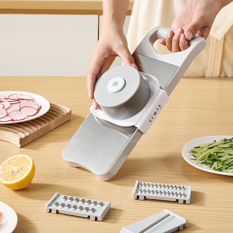 Stainless Steel Mandoline Slicer with Hand Guard