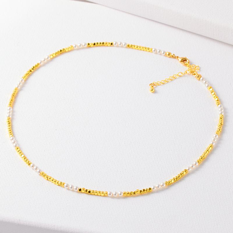 

Ретро черный кристалл острые камни рисовые бусины бисер сломанное серебряное ожерелье женская ключичная цепочка высокого класса легкая роскошная нишевая цепочка на шею