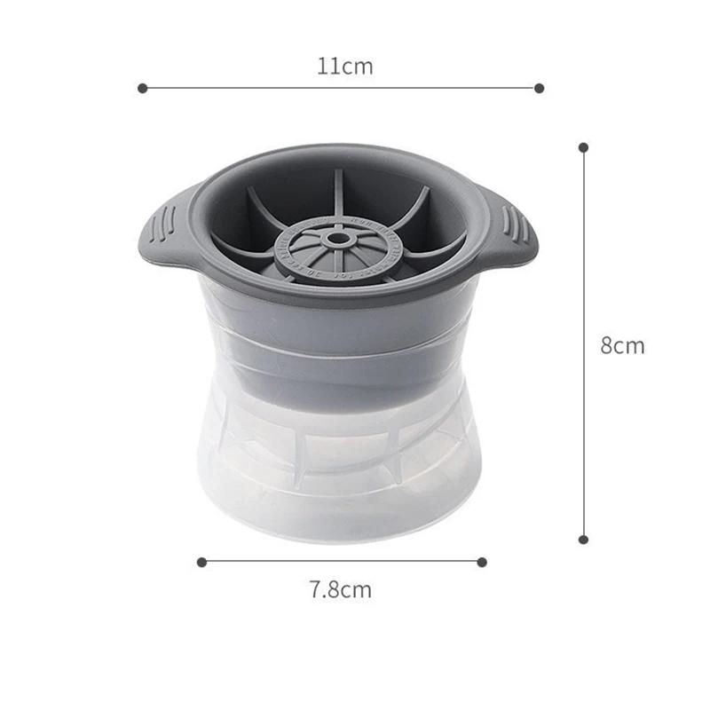 Silicone Whiskey Ball Ice Maker Food Grade Silicone Ice Hockey Mold Ice Grid Circular Ice Box Summer Home Bar Kitchen Ice Tools