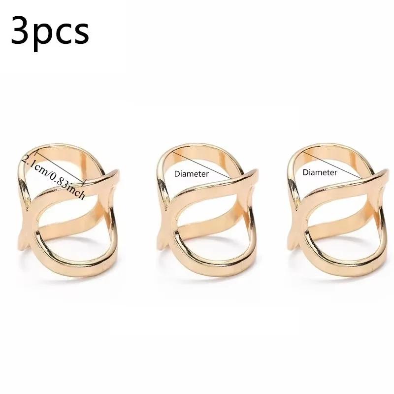 3pcs Fashion Cross Scarf Clip X Shape Metal Brooches For Women Hollow Bow Scarves Buckle Holder Shawls Jewelry Clothing Accessor