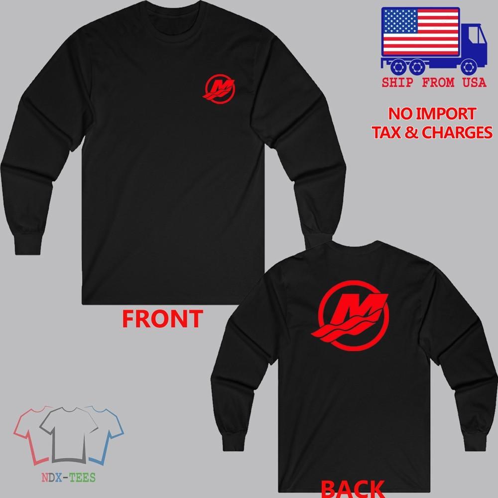 Mercury Fishing Men#039;s Black Size S to 3XL Unisex T-Shirt M