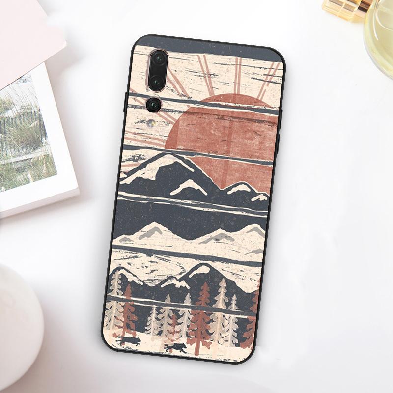 Wild MountainsMoon Lake For Huawei Nova Y73 Y72 Y90 Y70 Y60 Y91 Y61 12s 12i 11i 8i 9 10 SE P60 P30 Pro P40 Lite Case