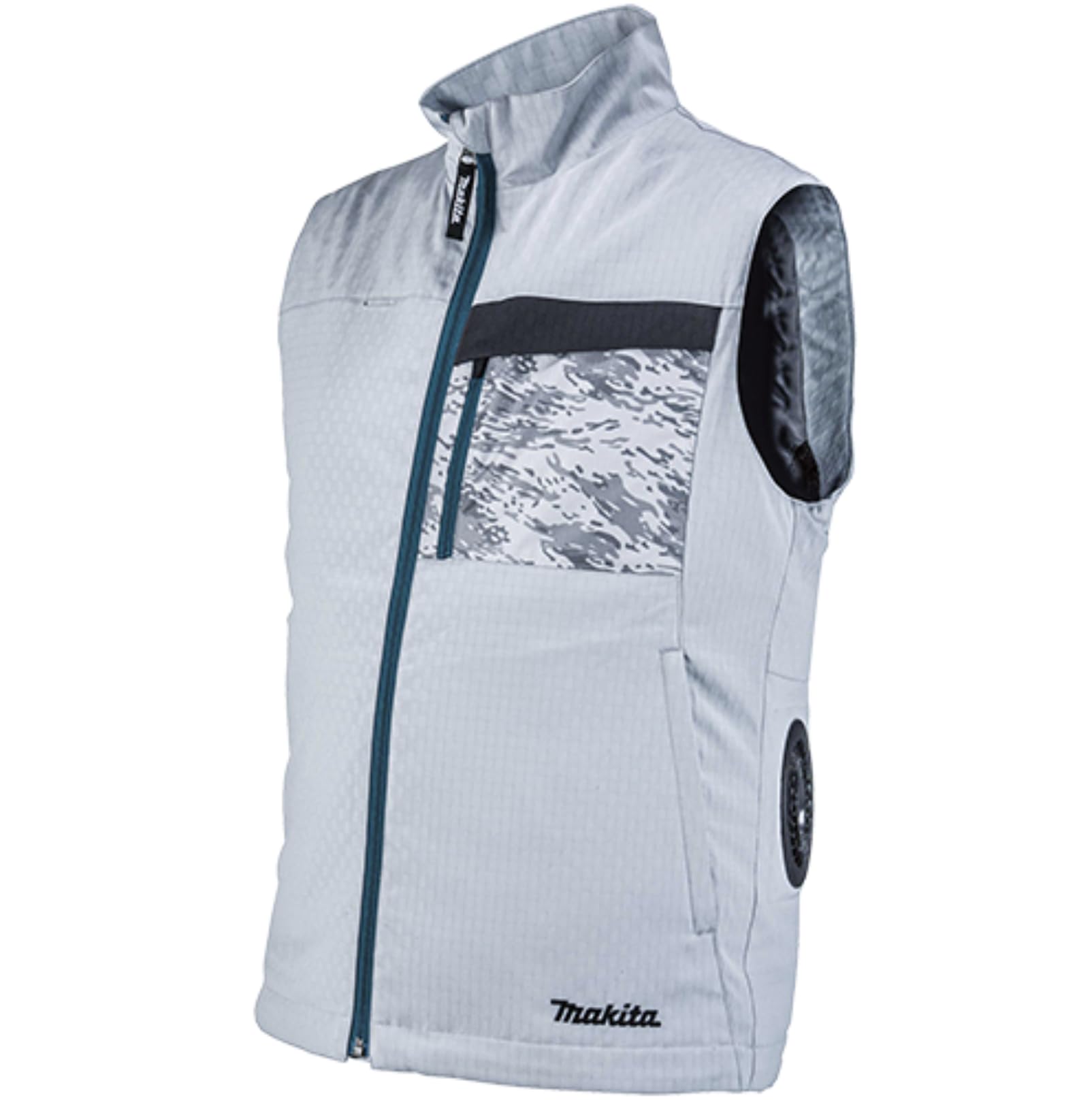 

Makita FV213DZ Rechargeable Fan Size Stretch Fabric Vest, Gray, M, серый