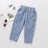 Children's Summer Loose Casual Jeans Middle and Large Children Soft Mid-waist Thin Section Anti-mosquito Pants