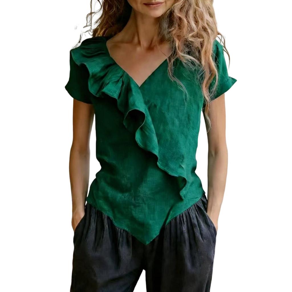 Women's Blouse Fashionable and Casual T-shirt Top