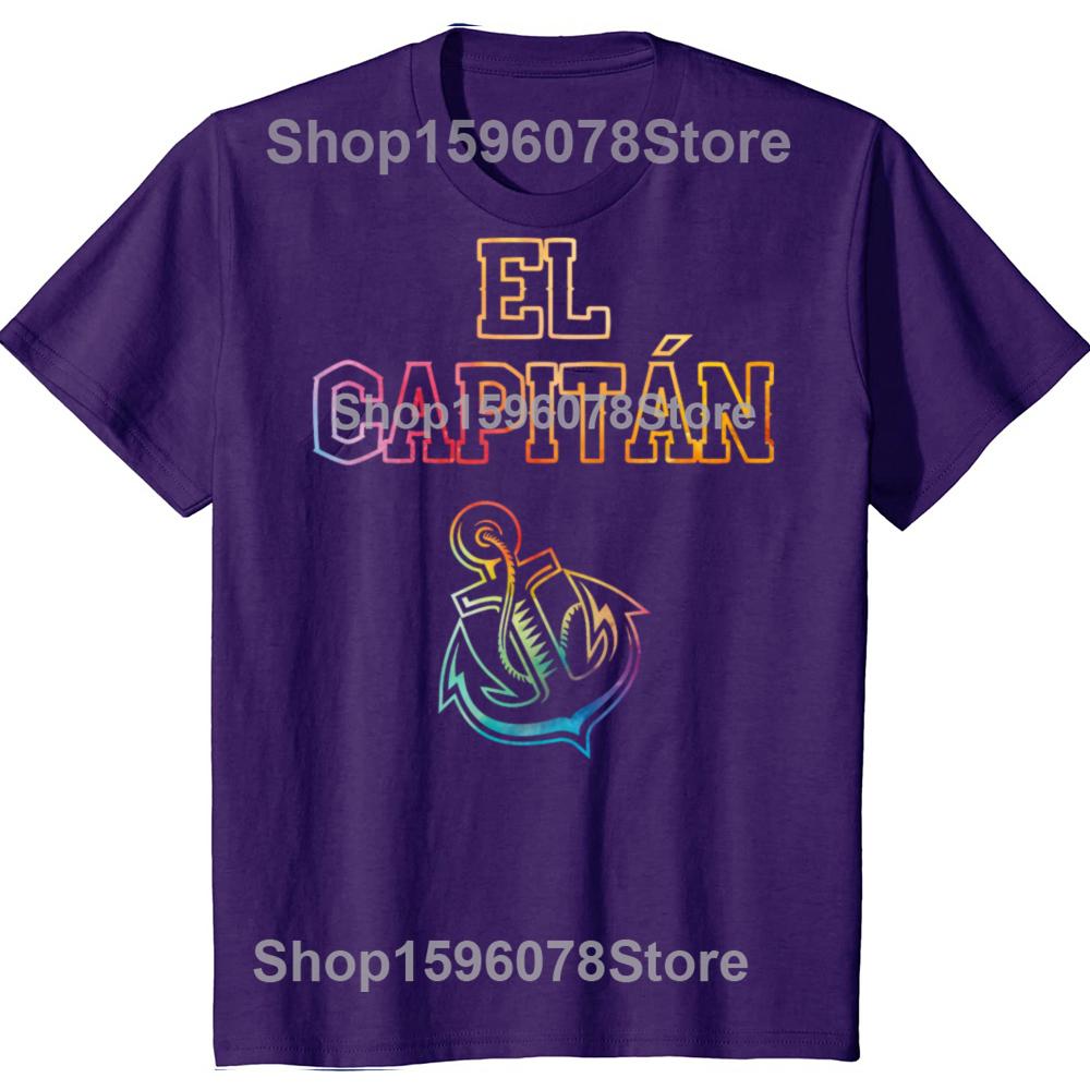 

Funny El Capitan Captain Boat Sail T Shirts Men Women Pure Cotton Humor Streetwear Tee Shirt Short Sleeve Unisex Loose Clothing 4XL