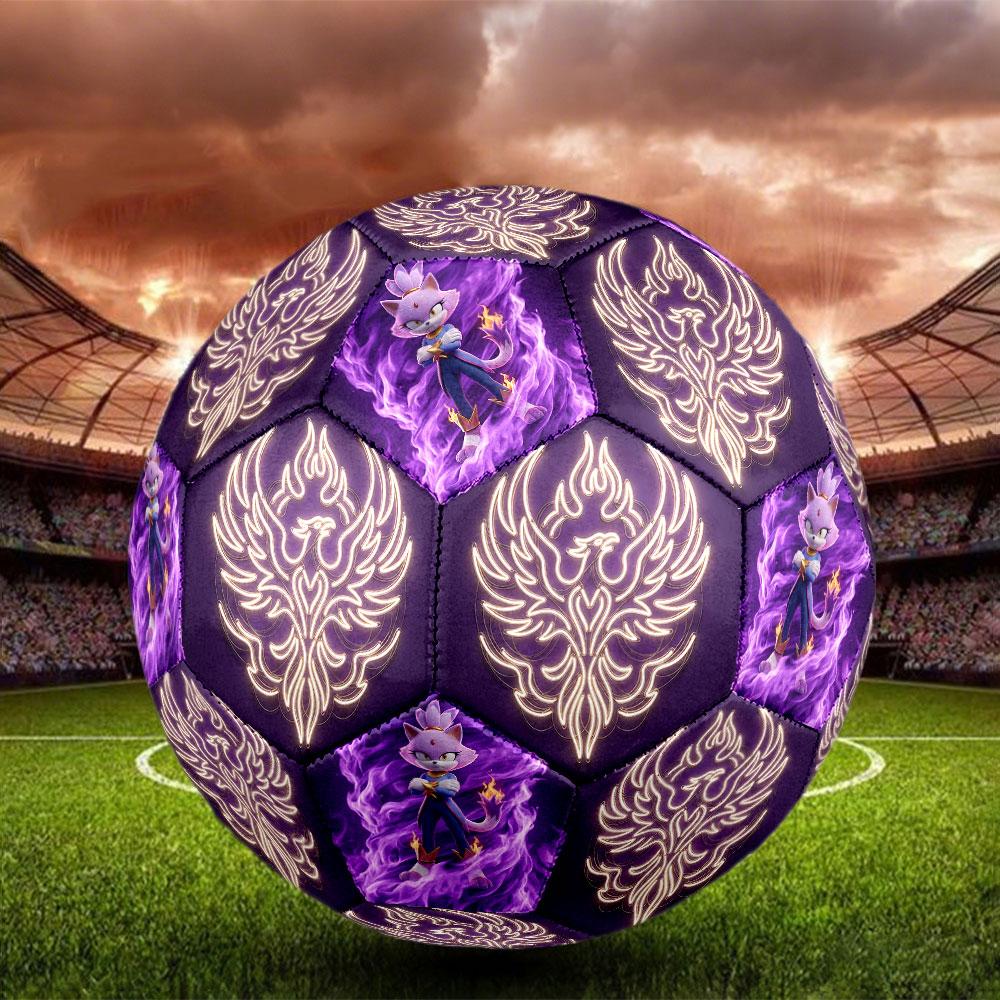 1pc Sonic the Hedgehog Soccer Ball Size 5 Indoor Soccer Ball Fashion Colorful Backyard Game - Great For Sports Fans Gift HE63