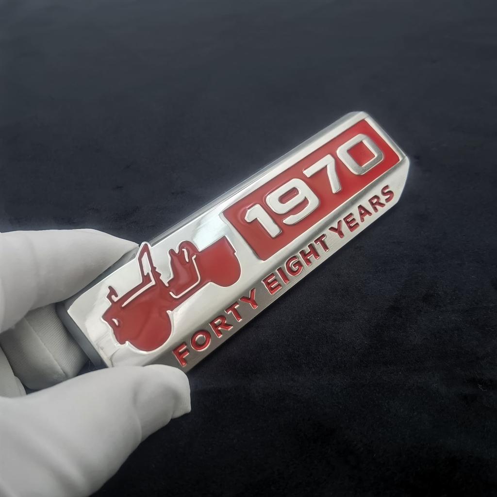 1Pc 3D Metal 1970 Commemorative Mark Car Body/Car Sider Fender/Car Rear Trunk Emblem Badge Sticker for Jimny JB23 JB43 JB64 JB74