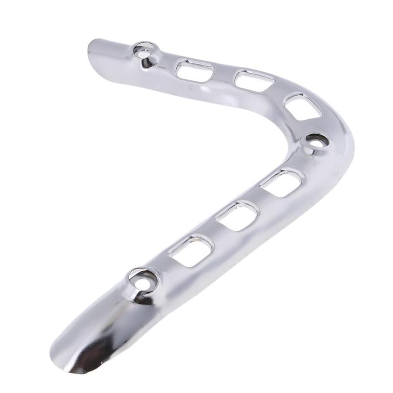 Metal Exhaust Header Pipe Guard Motorcycle Muffler Shield Protector for Yamaha PW50 1981 2016 Engine Accessory