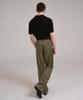 Sin And Lee Nocturnal Wide Pleated Wool Slacks Khaki