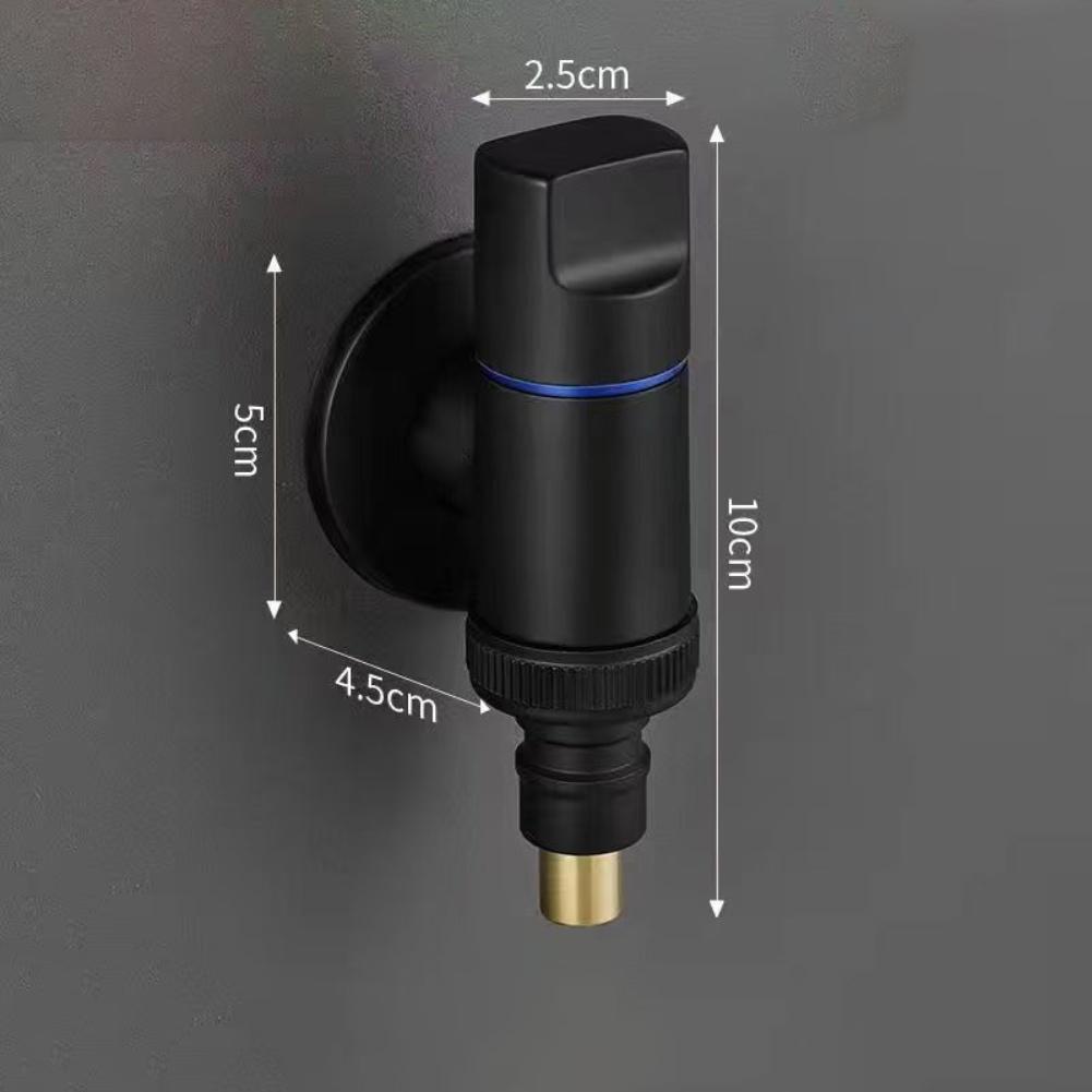 Washing Machine Faucet Automatic Water Stop Valve Quick Opening Angle Valve G1/1 Wall Mounted Water Stop Clip Triangle Valve