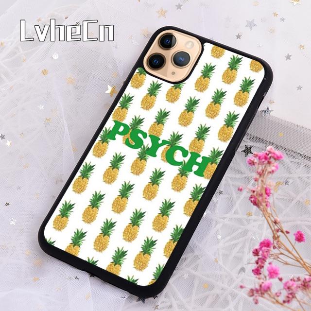 Psych Ananas Handyhülle Cover Für iPhone 17 Air 14 15 16 16e 13 12 Max Abdeckung Für Apple 11 Pro Max Plus
