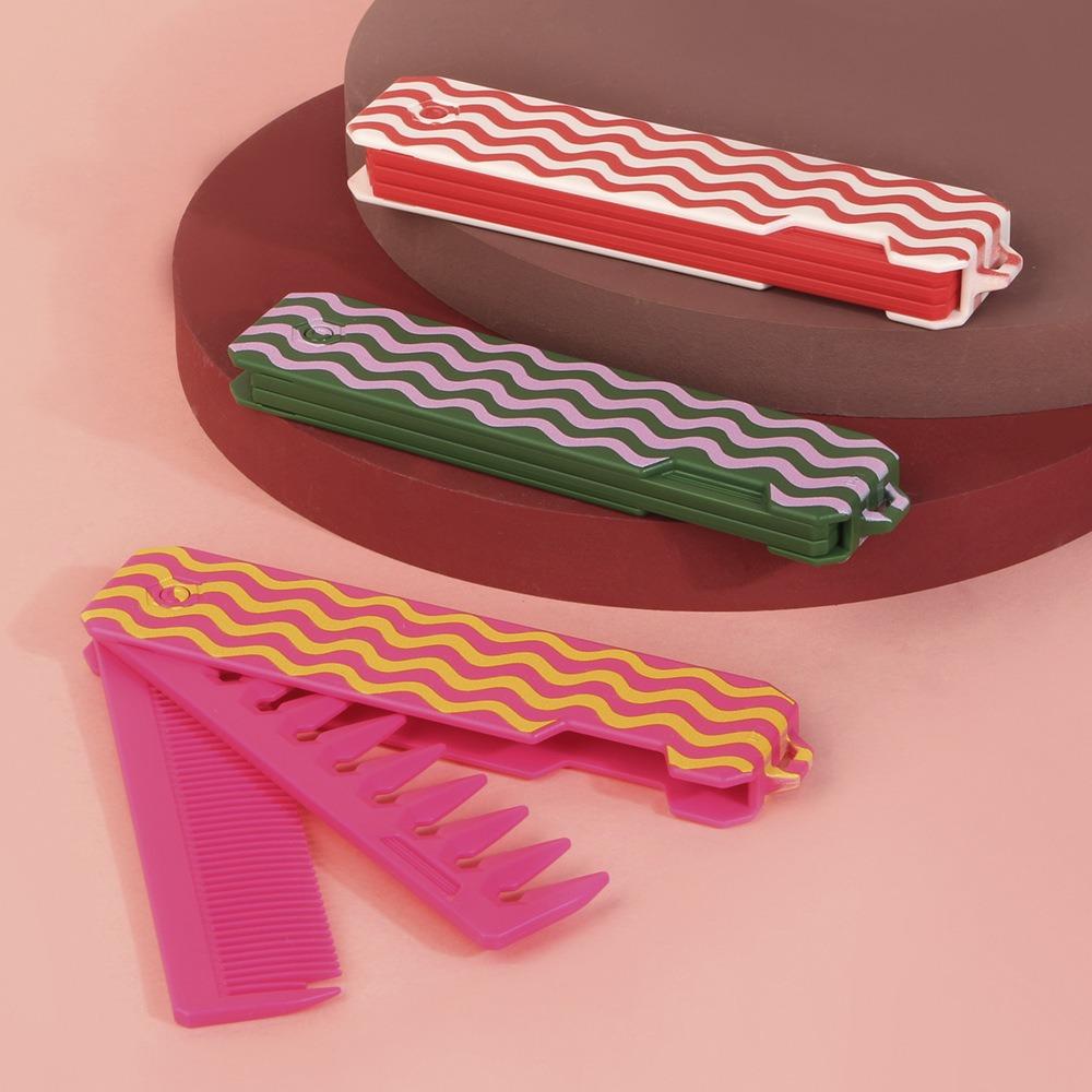 Multifunctional Portable Folding Hair Comb Hair Brush Detangling Comb Men Oil Head Comb Styling Tools Mini Pocket Beard Combs