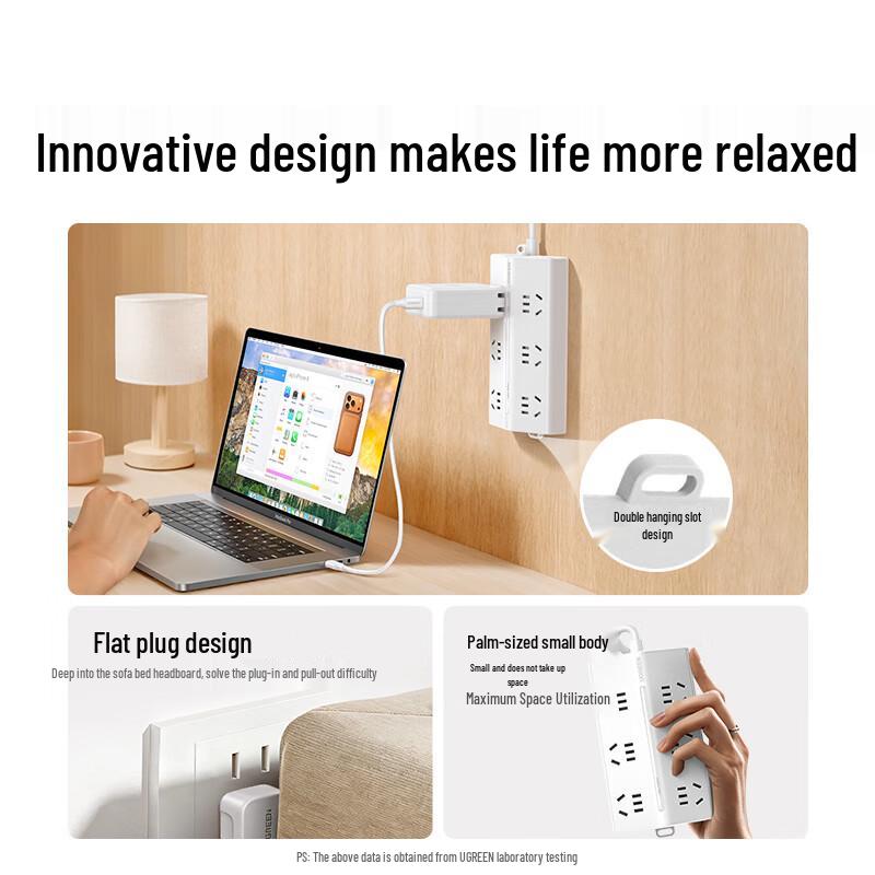 Ugreen Overload Protection Power Strip CN Plug (adapter Included)
