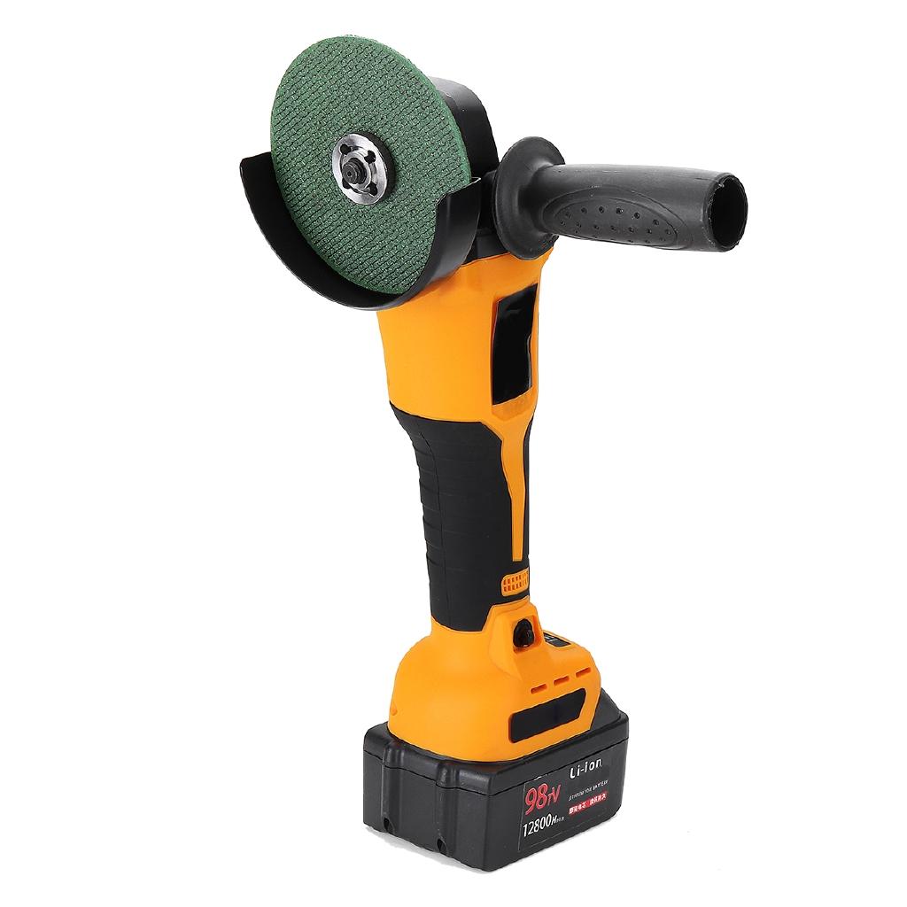 18V 12800mAh Cordless Electric Angle Grinder Rechargeable Li-ion Battery 100mm